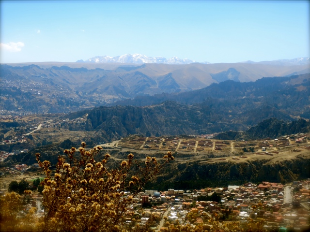 La Paz surrounded by mountains