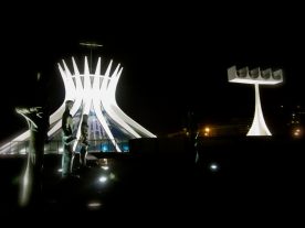 April 2012: Visiting the mystic city of Brasilia, capital of Brazil, for a USA/Brazil summit. Here, the architecture, lighting and unique beauty of the Metropolitan Cathedral.